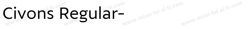 Civons Regular字体转换